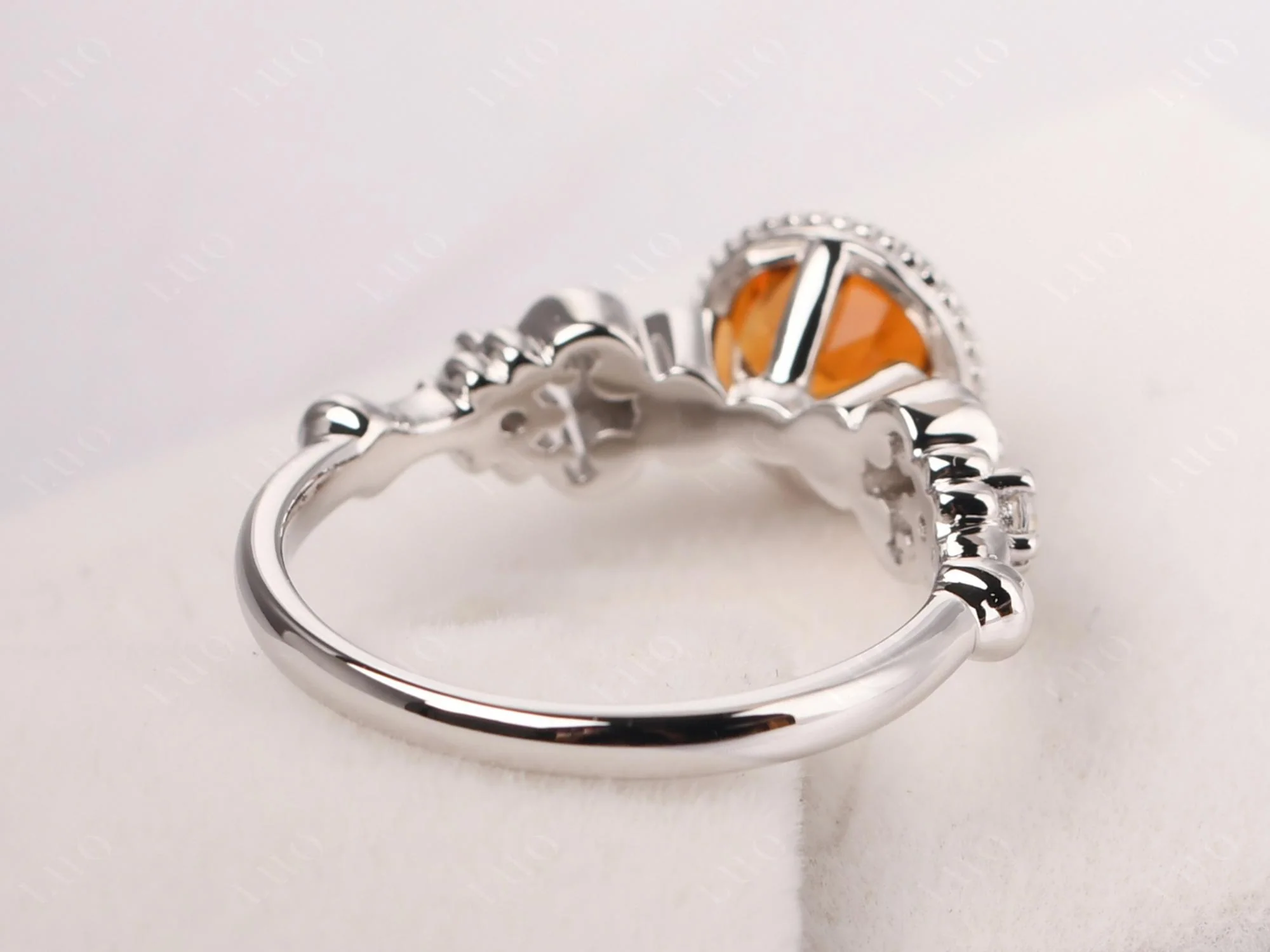 Vintage Style Citrine Ring - Image 12