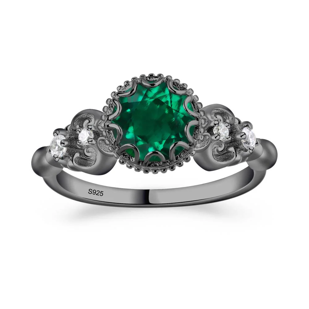 Vintage Style Emerald Ring