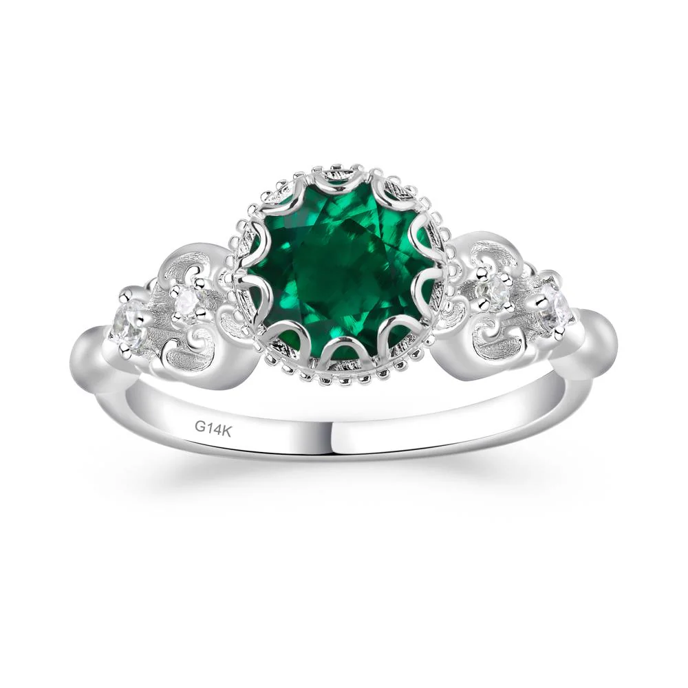 Vintage Style Emerald Ring - Image 3