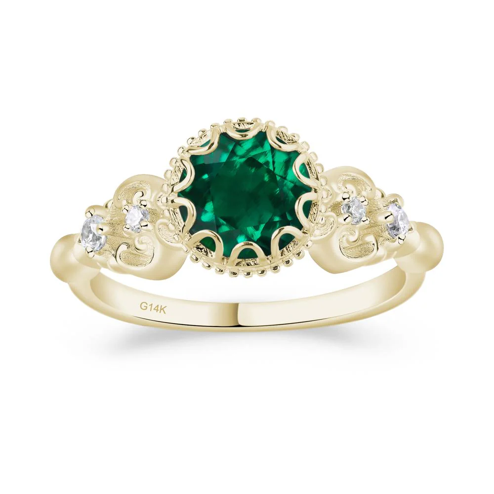 Vintage Style Emerald Ring - Image 4