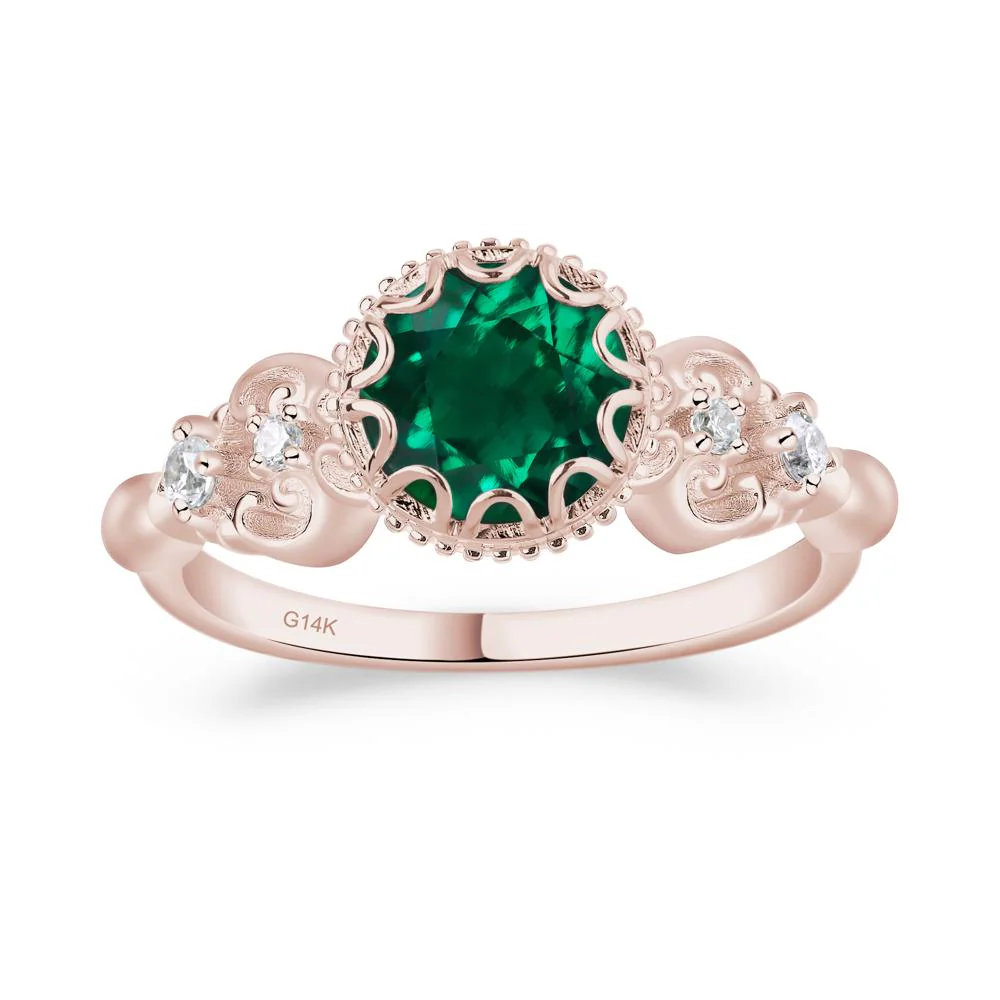 Vintage Style Emerald Ring - Image 5