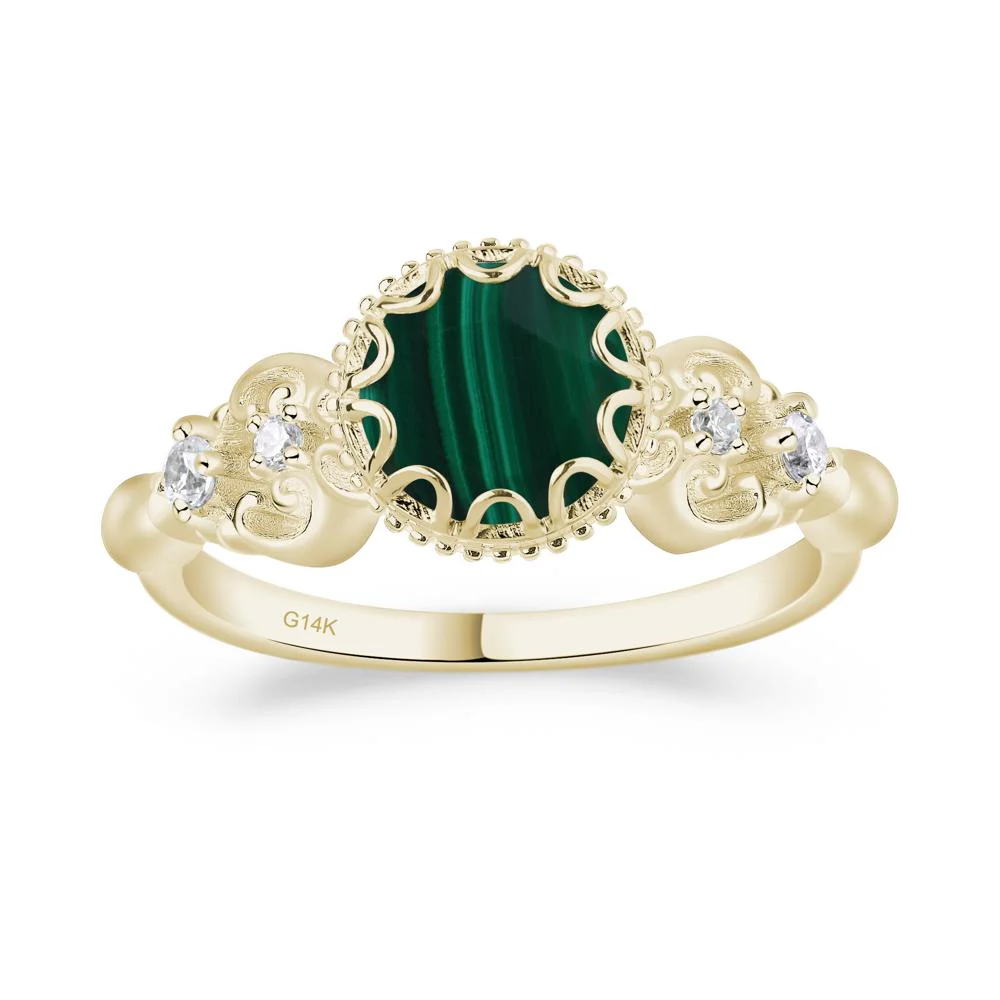 Vintage Style Malachite Ring - Image 5