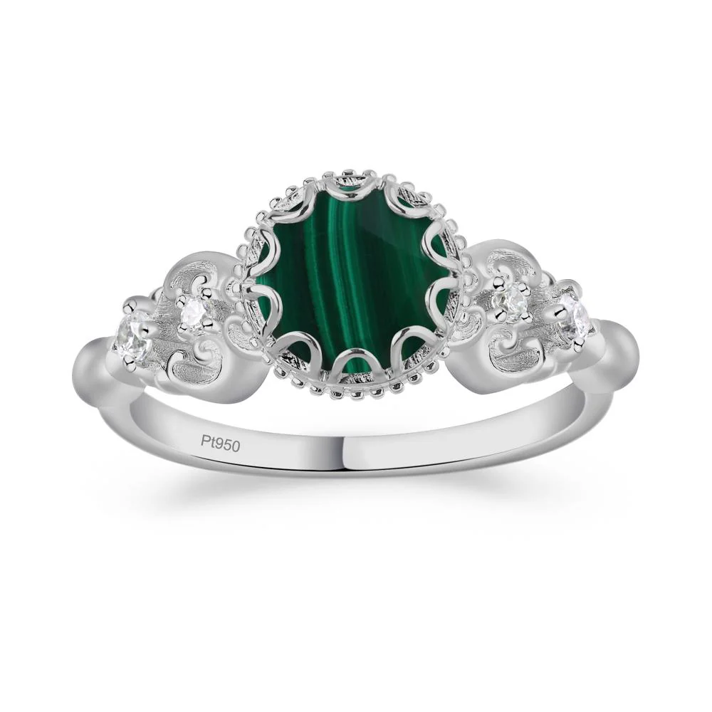 Vintage Style Malachite Ring - Image 6