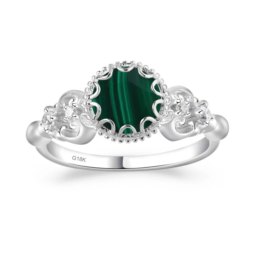 Vintage Style Malachite Ring - Image 7