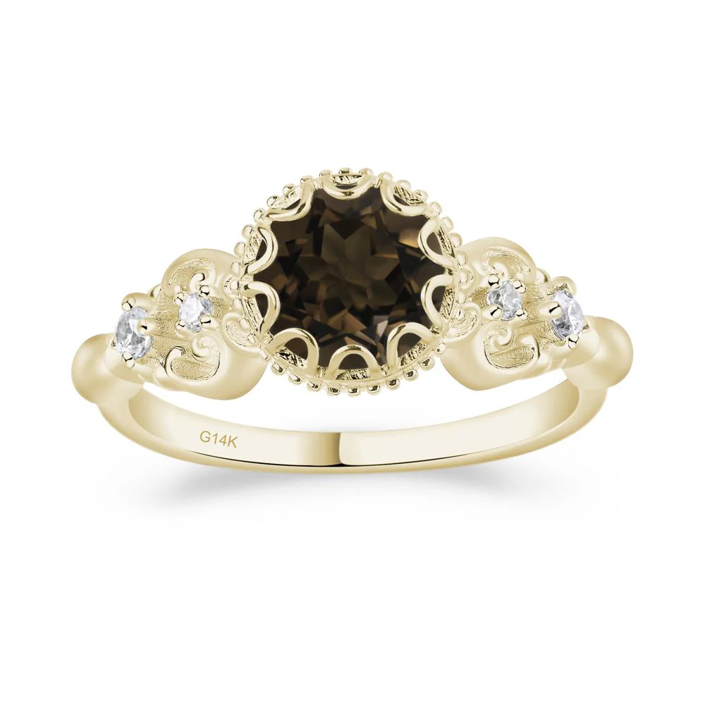 Vintage Style Smoky Quartz Ring - Image 4