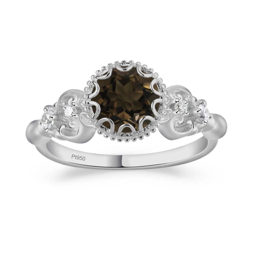 Vintage Style Smoky Quartz Ring - Image 6