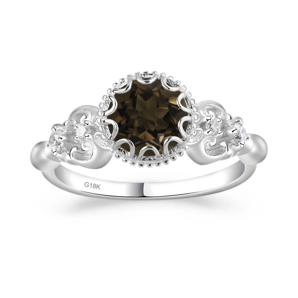 Vintage Style Smoky Quartz Ring - Image 7