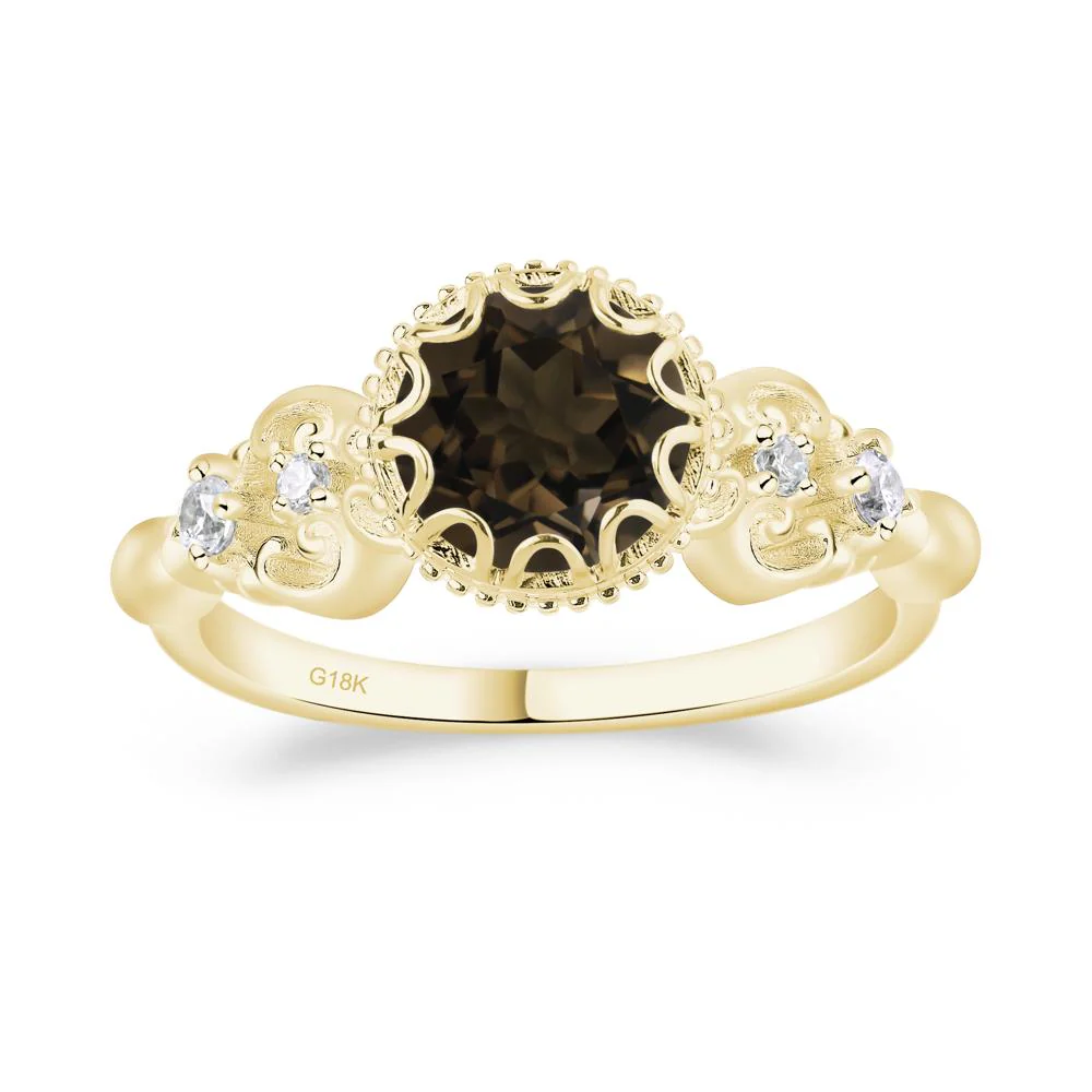 Vintage Style Smoky Quartz Ring - Image 8