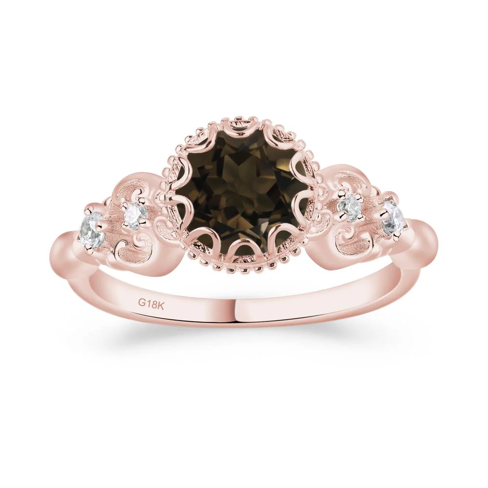 Vintage Style Smoky Quartz Ring - Image 9