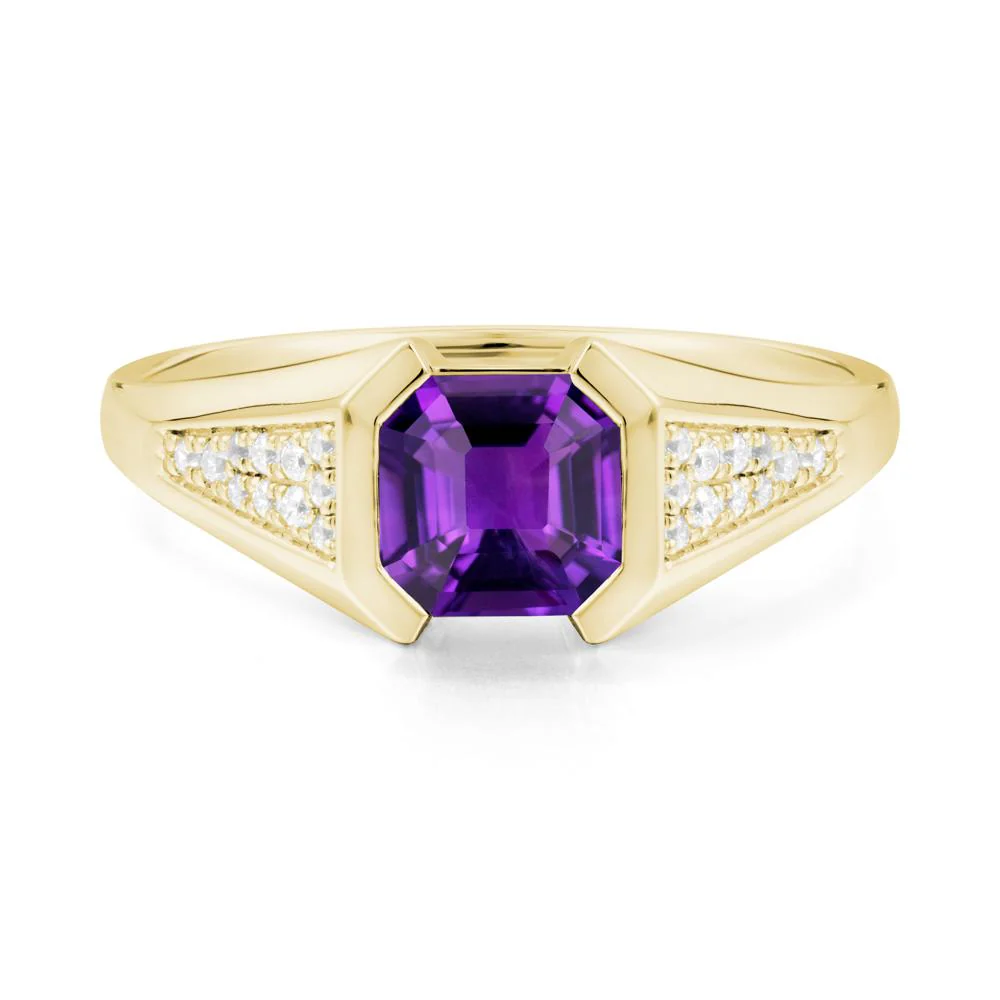 Asscher Cut Amethyst Statement Ring - Image 8