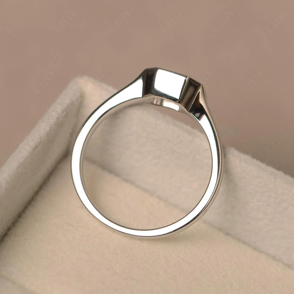 Aquamarine Bezel Engagement Ring - Image 31
