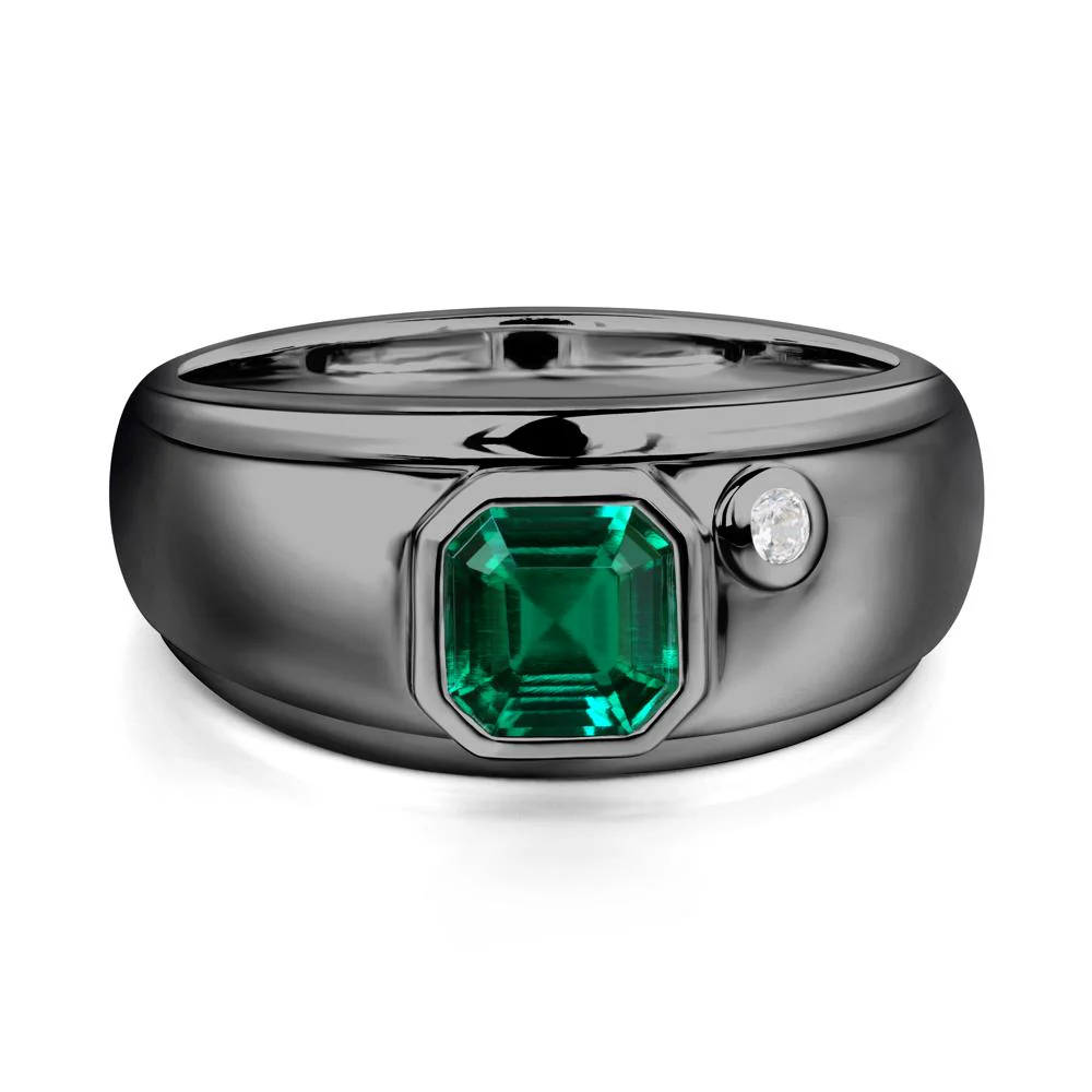 Men's Emerald Ring - Image 3
