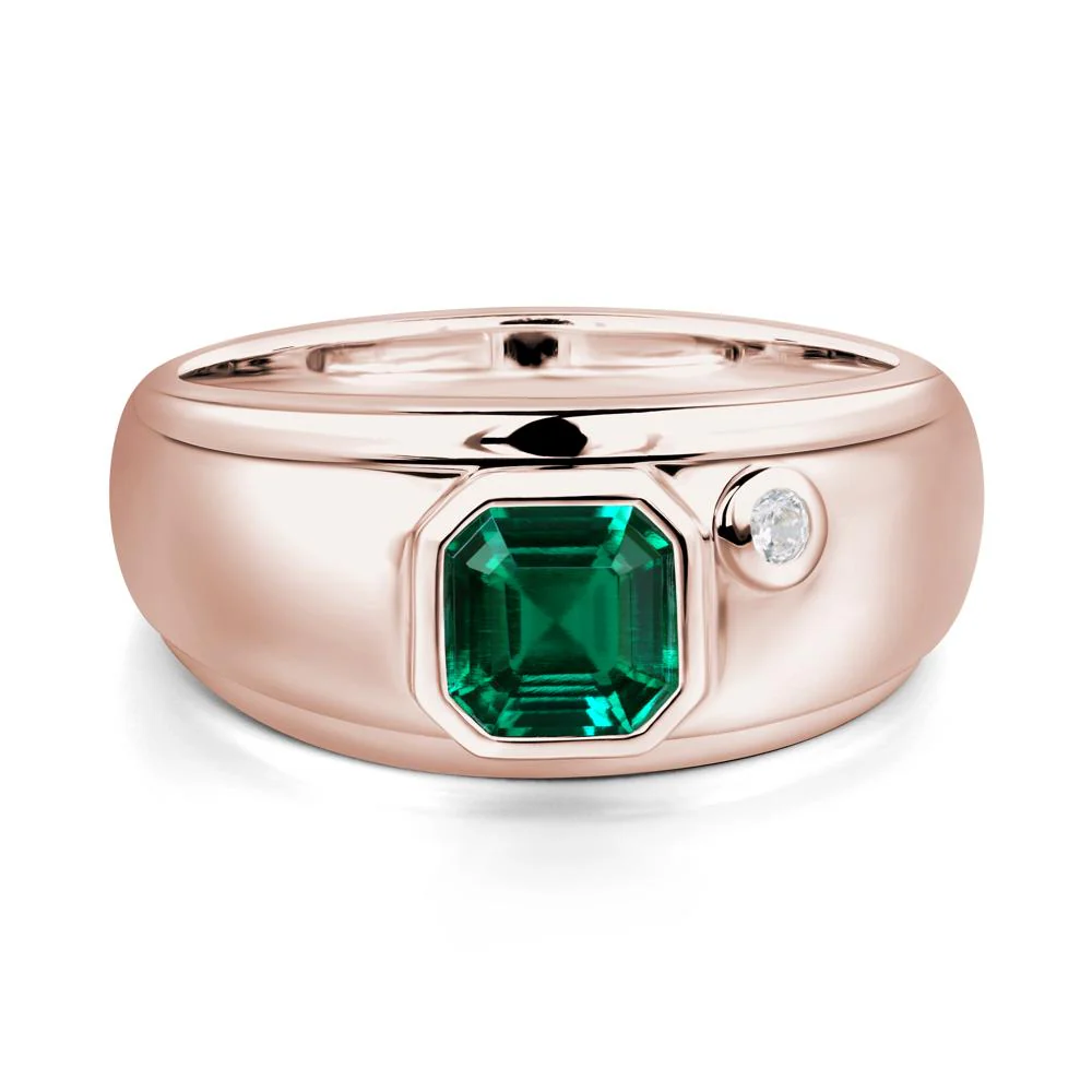 Men's Emerald Ring - Image 5