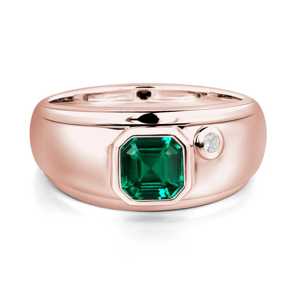 Men's Emerald Ring - Image 9