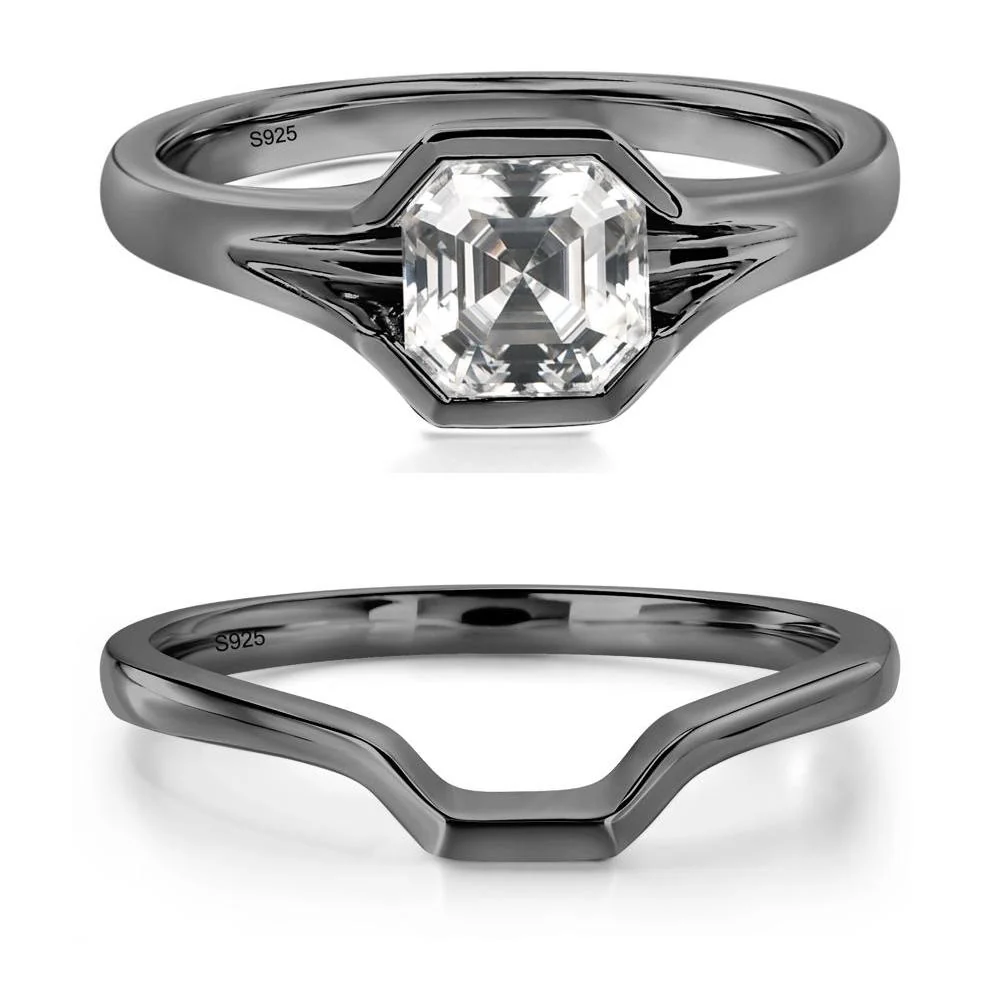 Asscher Cut Moissanite Ring - Image 23
