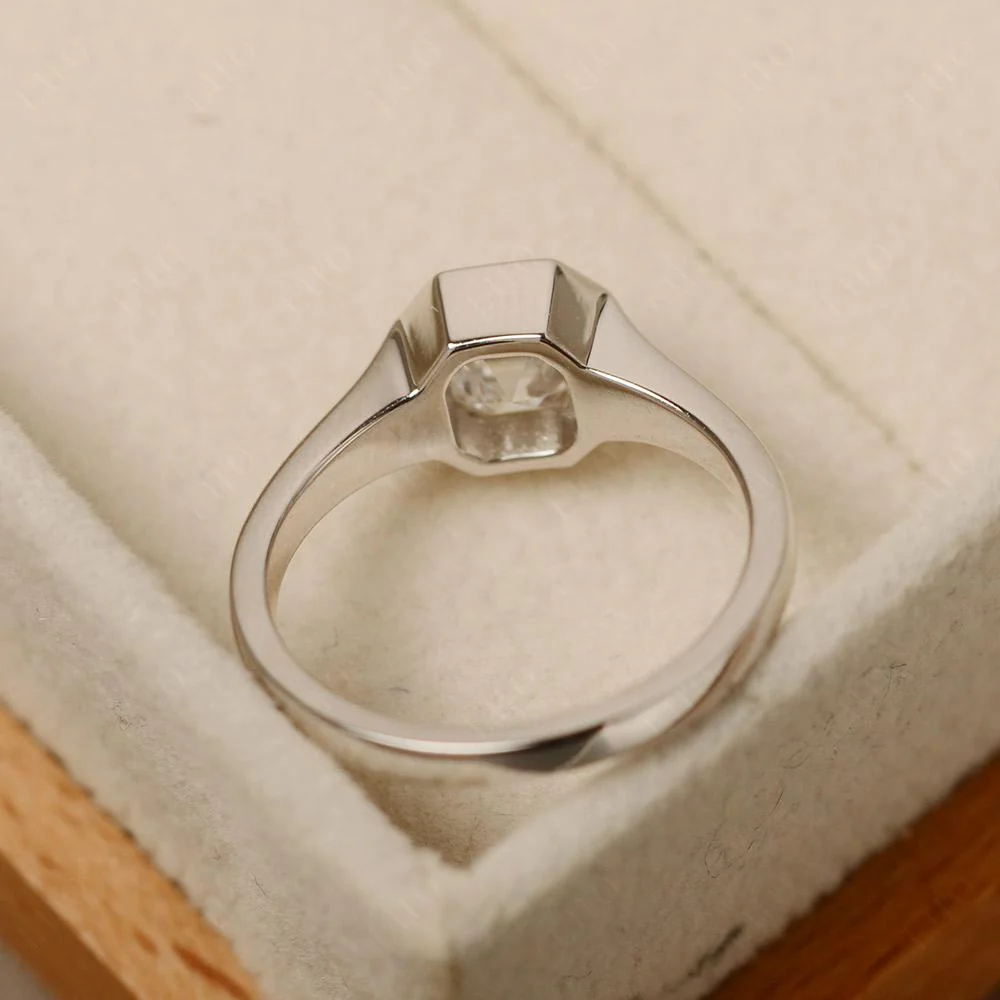 Asscher Cut Moissanite Ring - Image 31