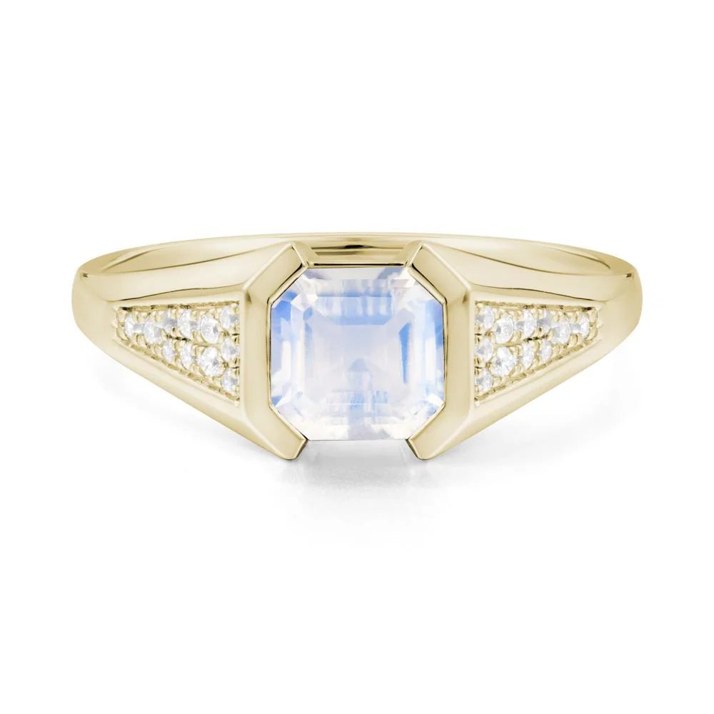 Asscher Cut Moonstone Statement Ring - Image 5