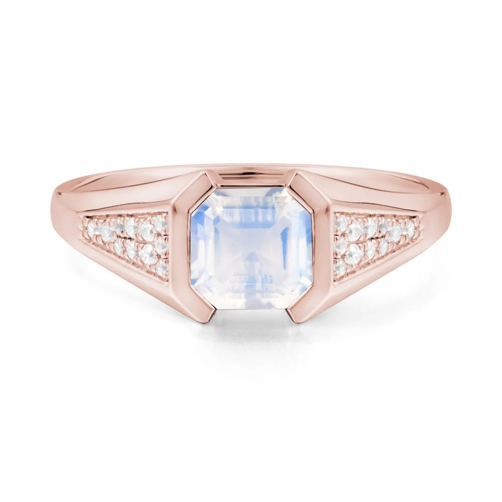 Asscher Cut Moonstone Statement Ring - Image 7