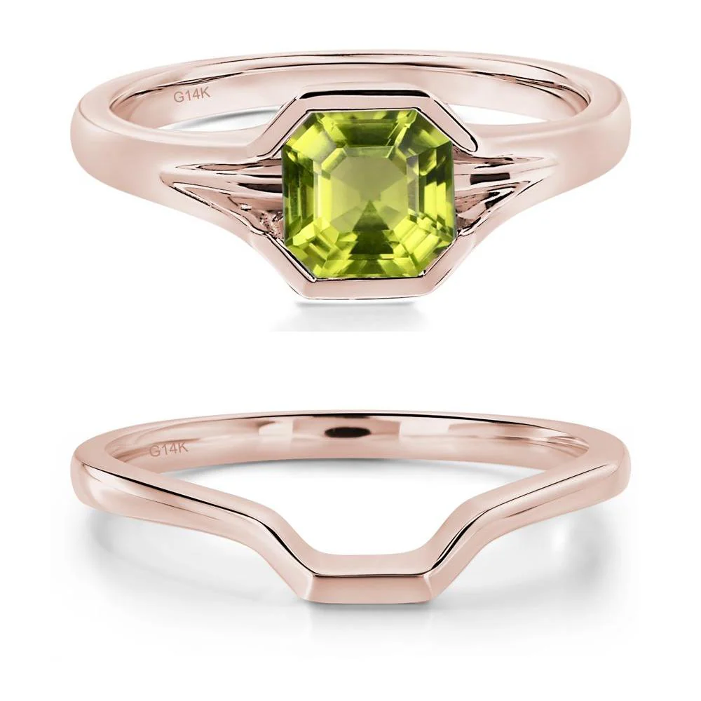 Peridot Bezel Solitaire Ring - Image 11