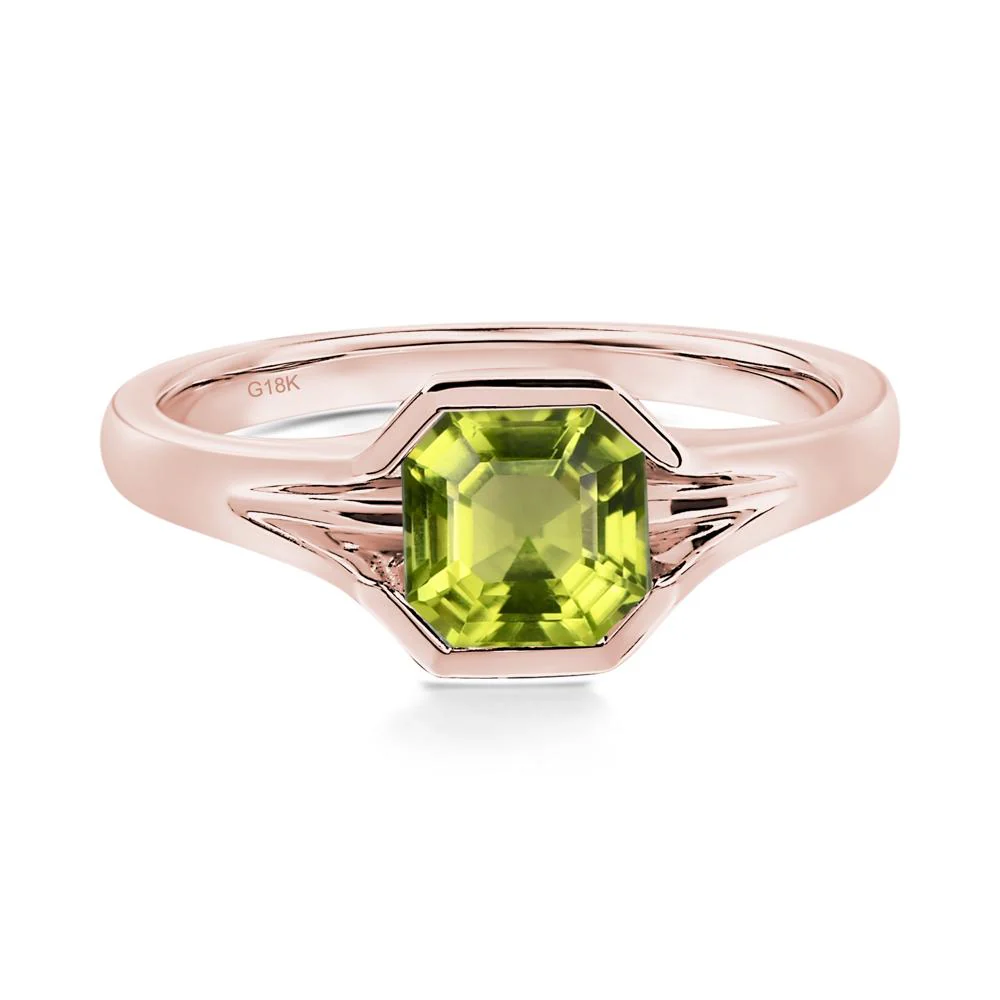 Peridot Bezel Solitaire Ring - Image 8
