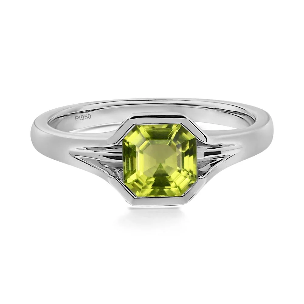 Peridot Bezel Solitaire Ring - Image 9