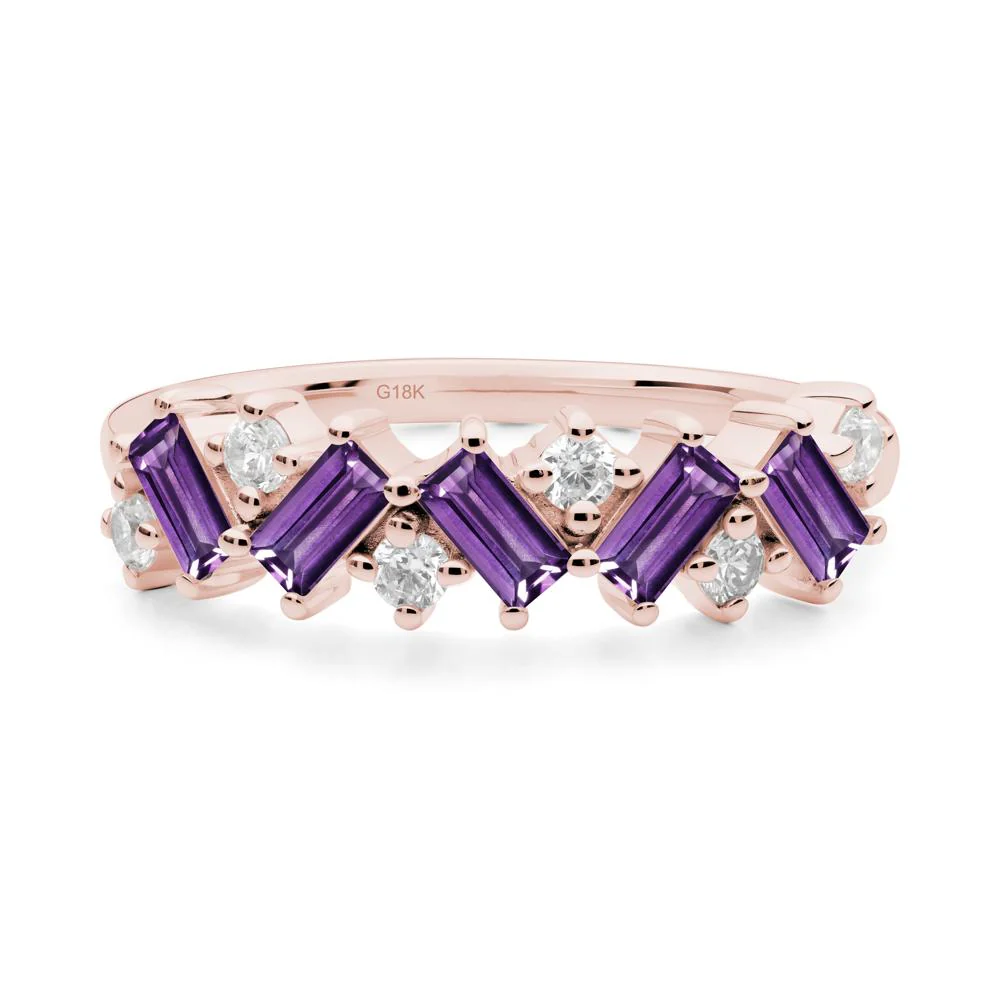 Baguette Amethyst Ring - Image 5