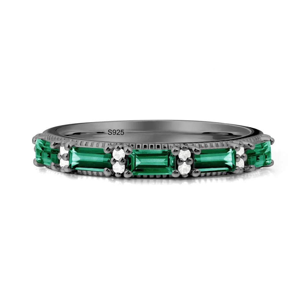 Baguette Emerald Eternity Ring