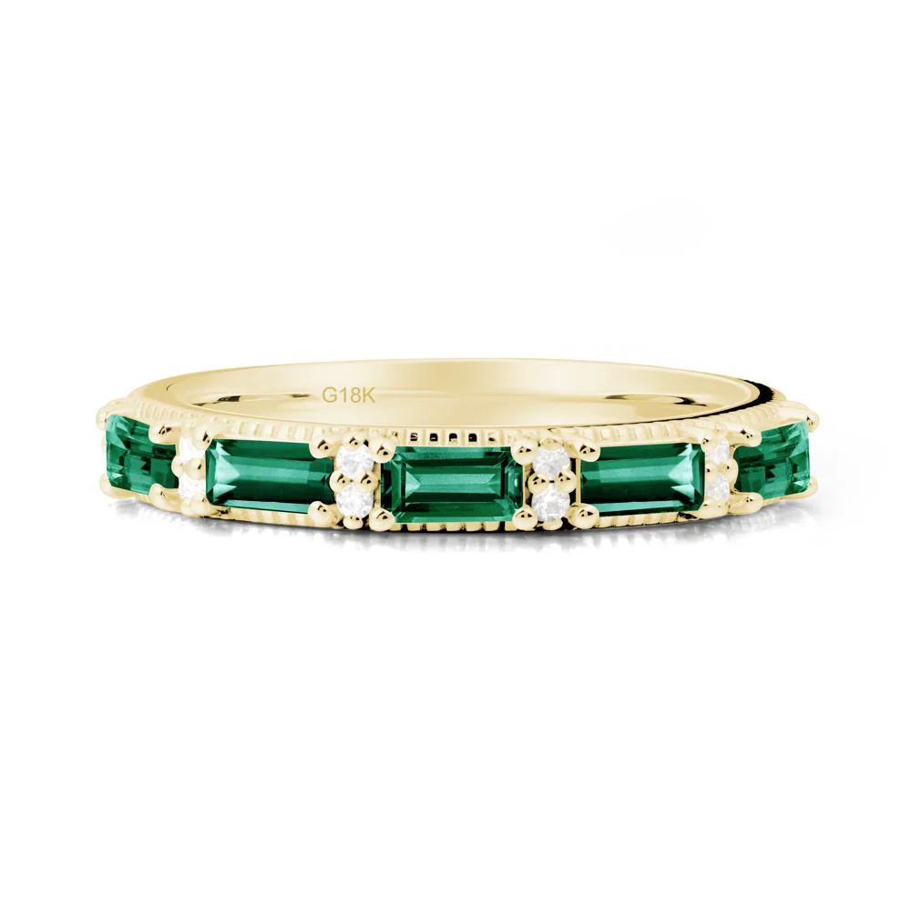 Baguette Emerald Eternity Ring - Image 2