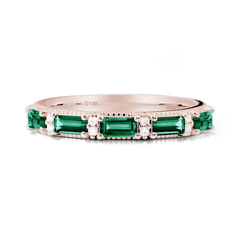 Baguette Emerald Eternity Ring - Image 3