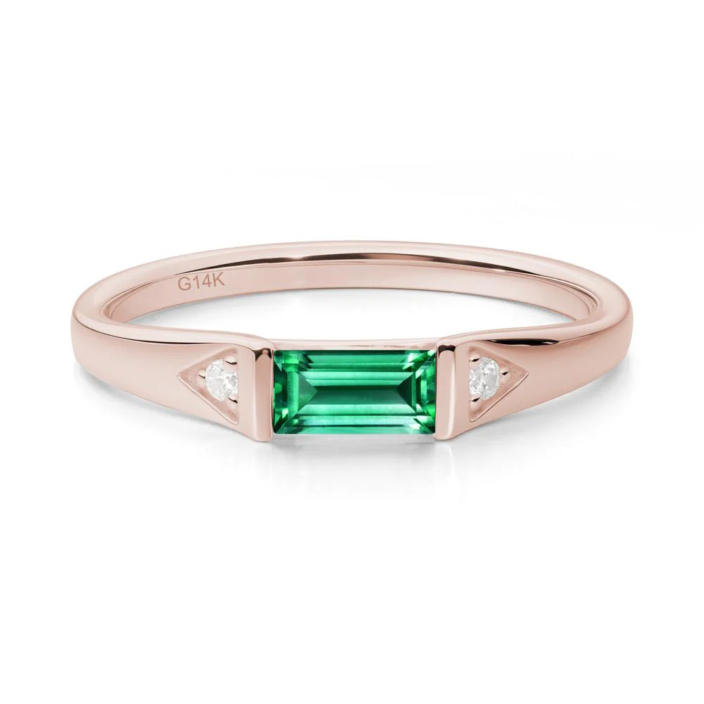 Baguette Emerald Promise Ring
