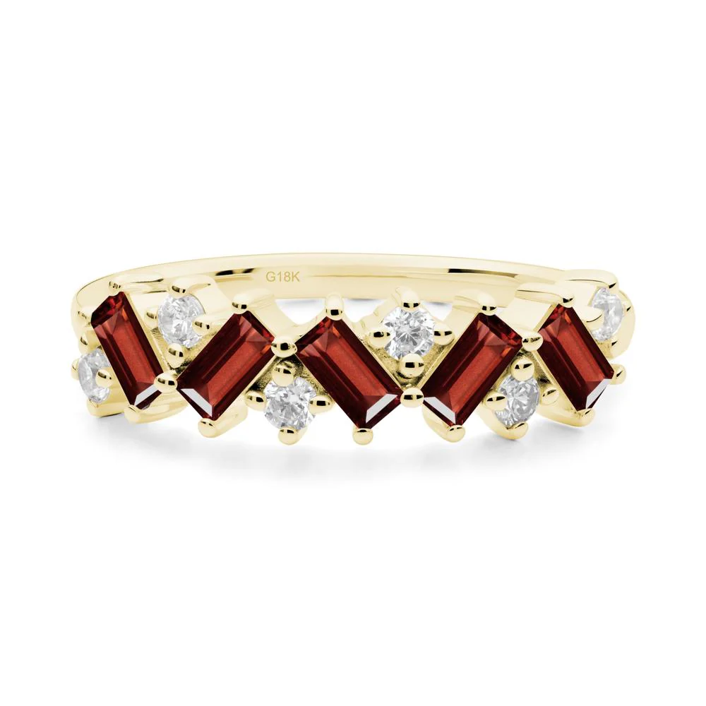 Baguette Garnet Ring - Image 4