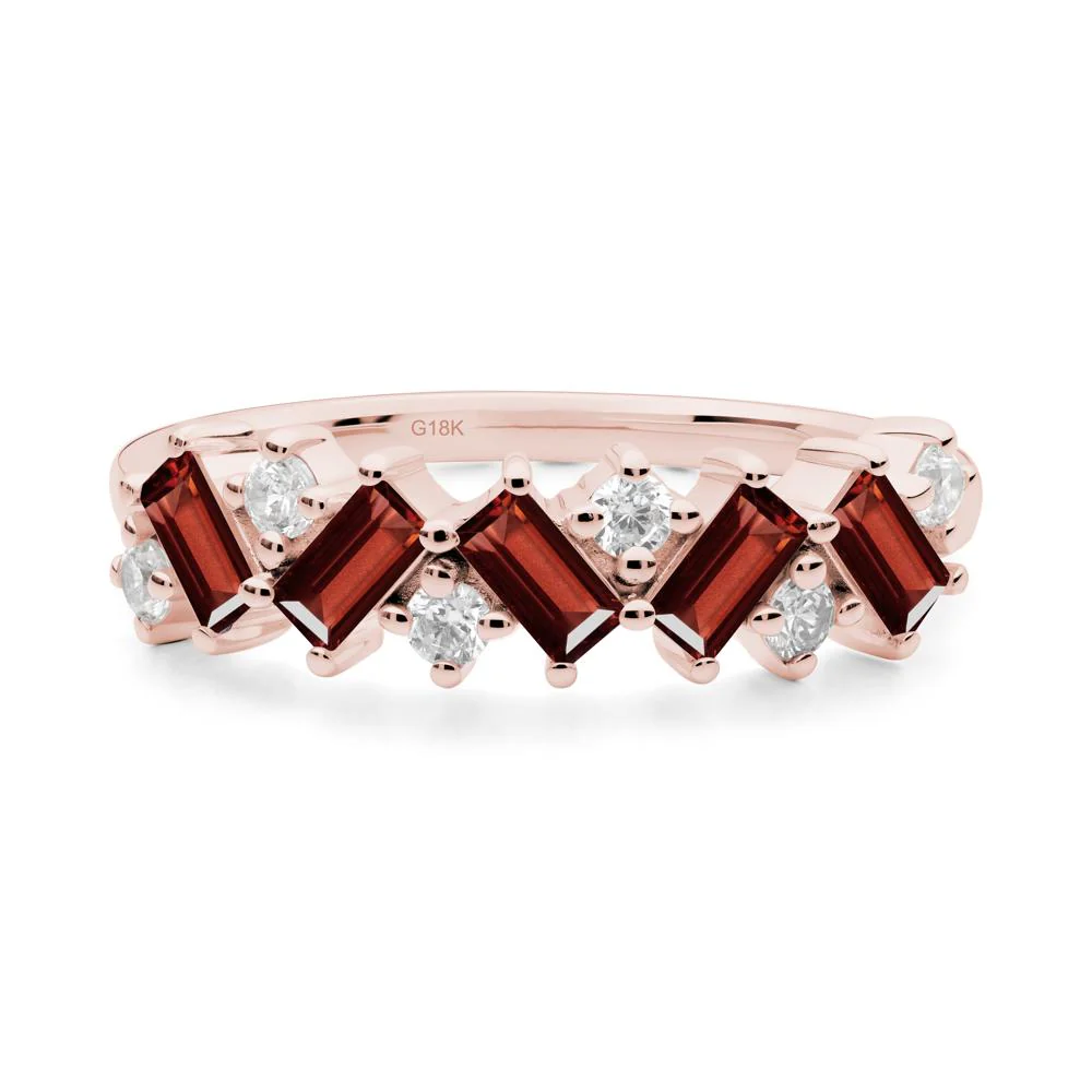 Baguette Garnet Ring - Image 6