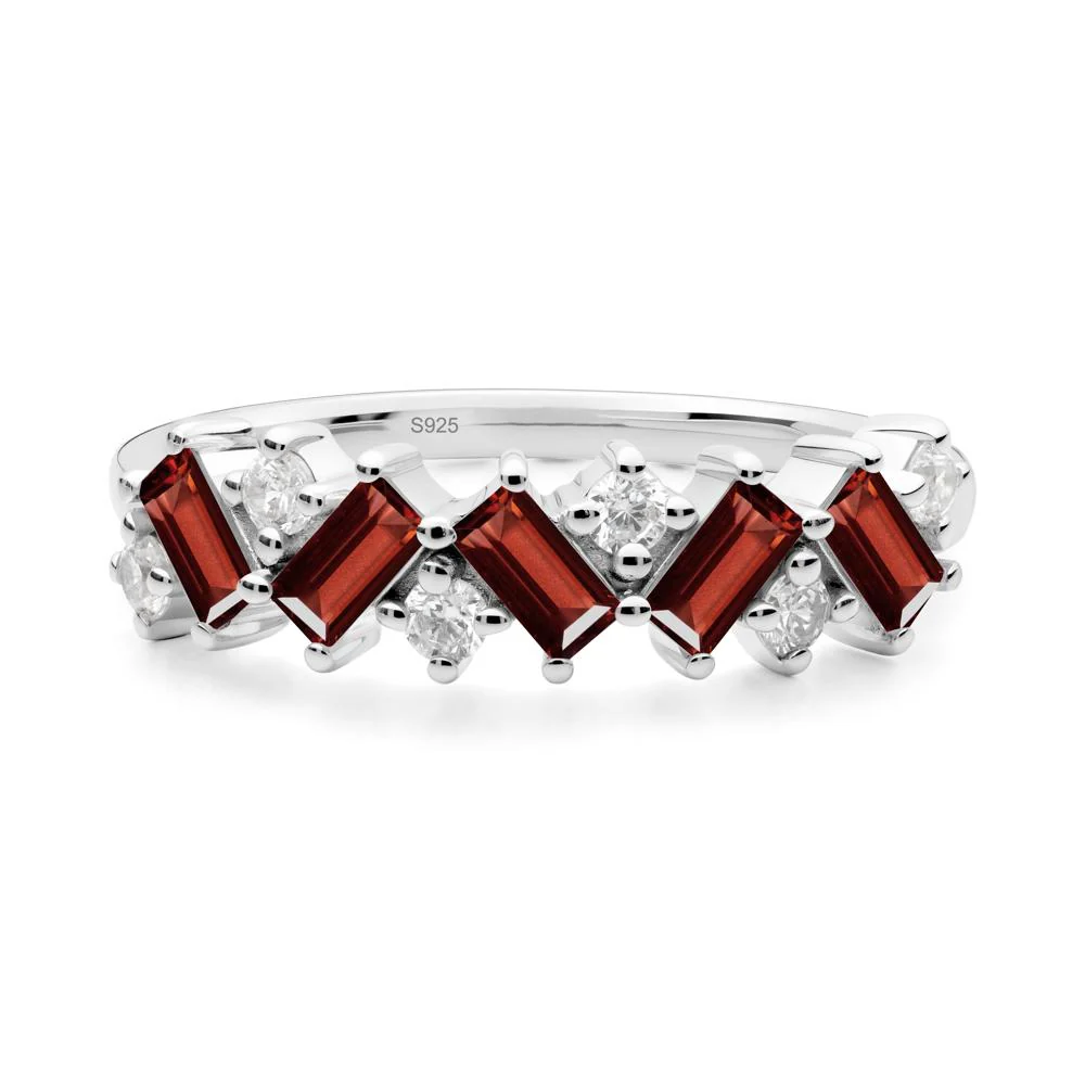 Baguette Garnet Ring - Image 7