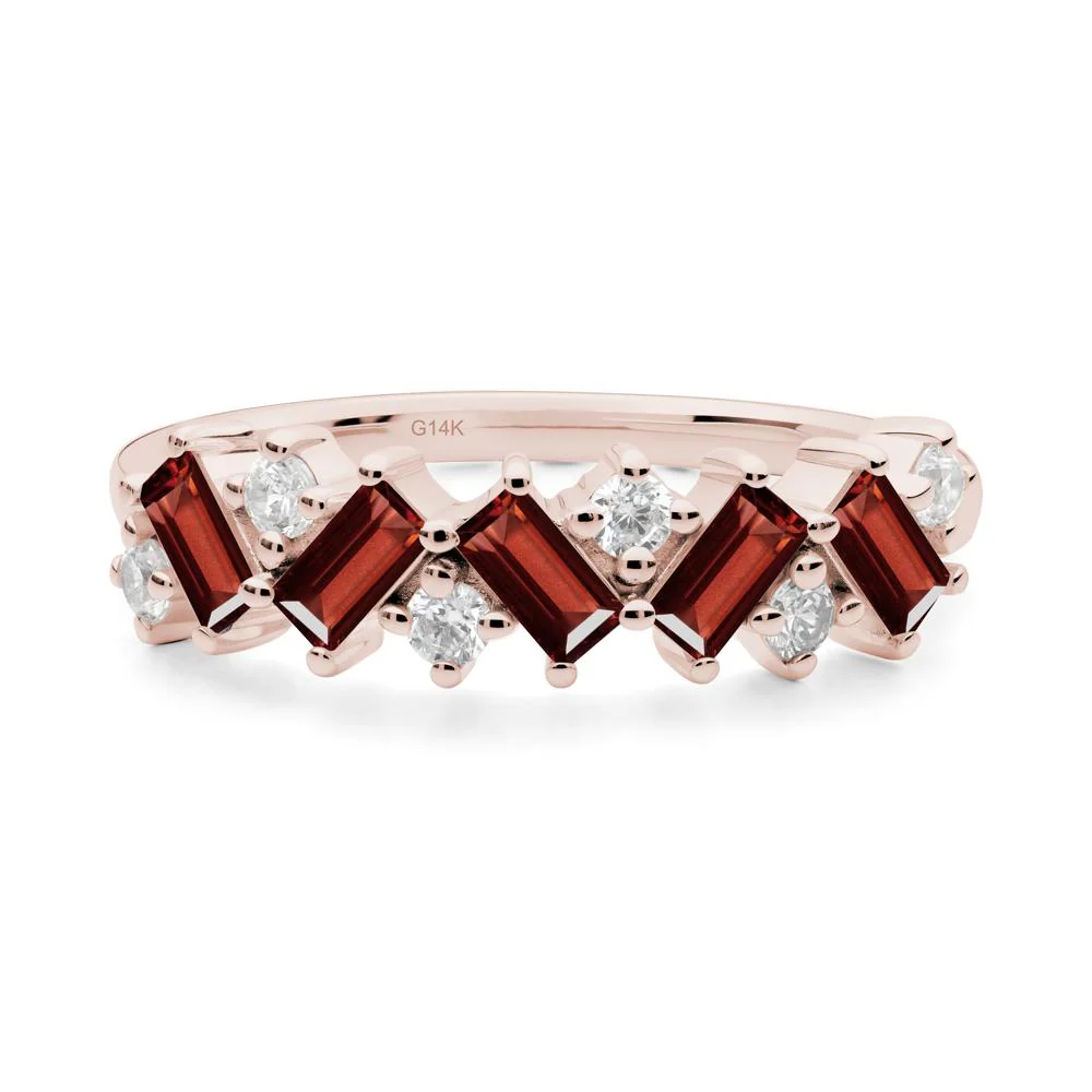 Baguette Garnet Ring - Image 9
