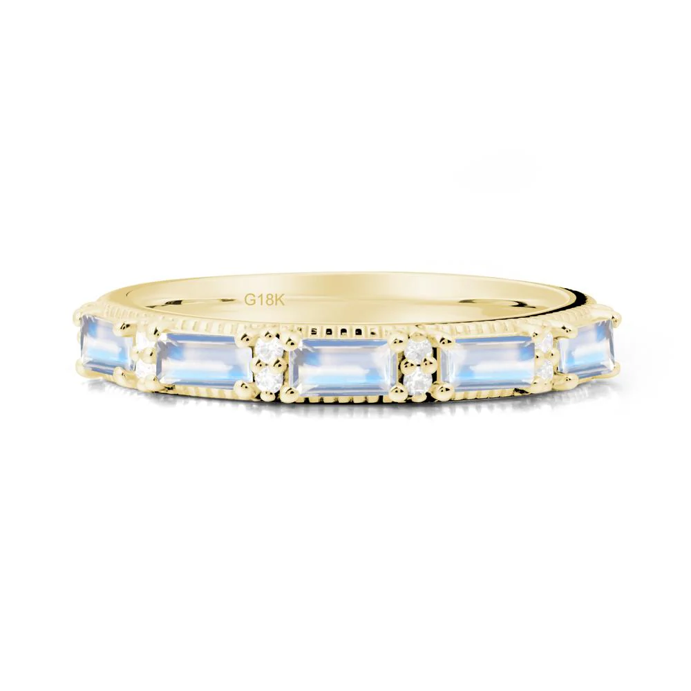 Baguette Moonstone Eternity Ring - Image 2