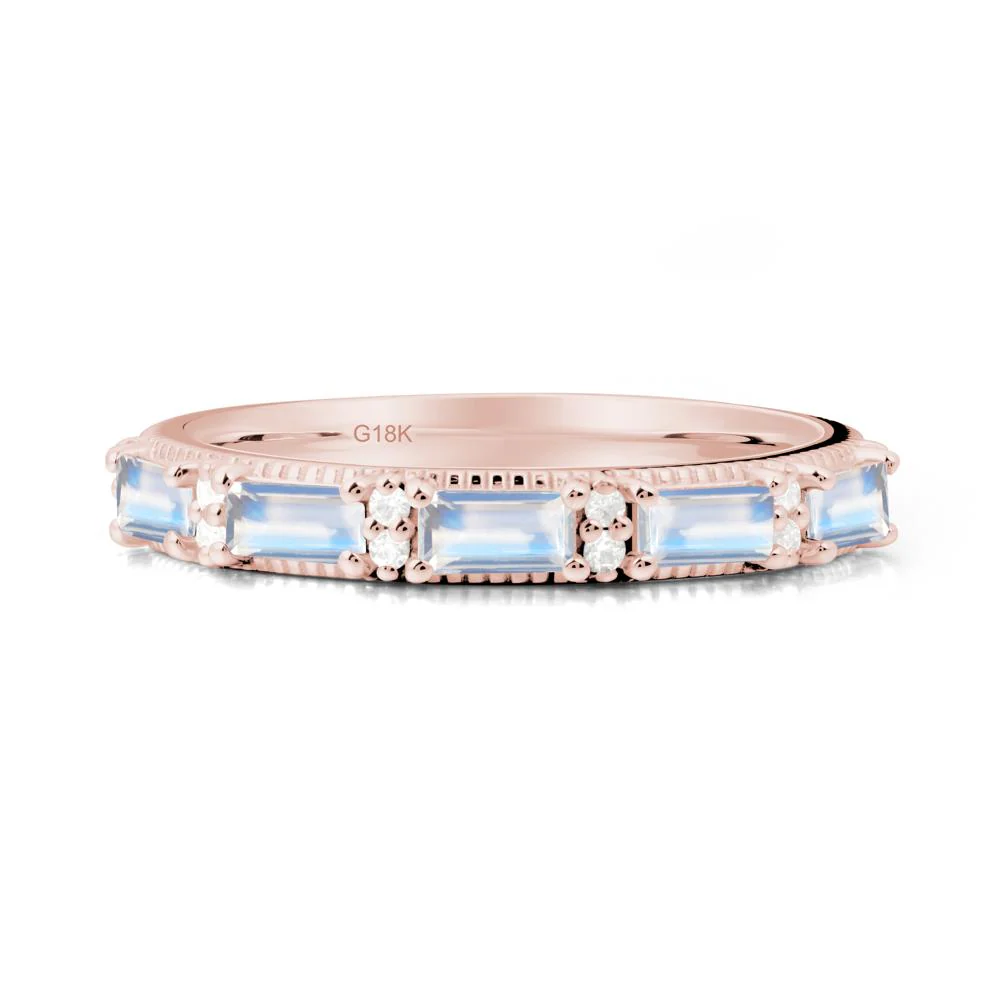 Baguette Moonstone Eternity Ring - Image 3
