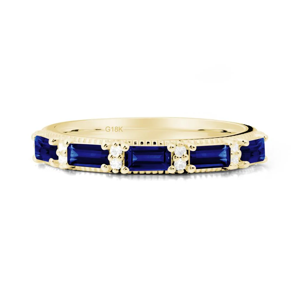 Baguette Sapphire Eternity Ring - Image 3