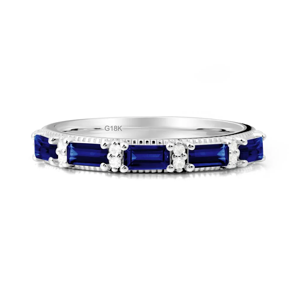 Baguette Sapphire Eternity Ring - Image 4
