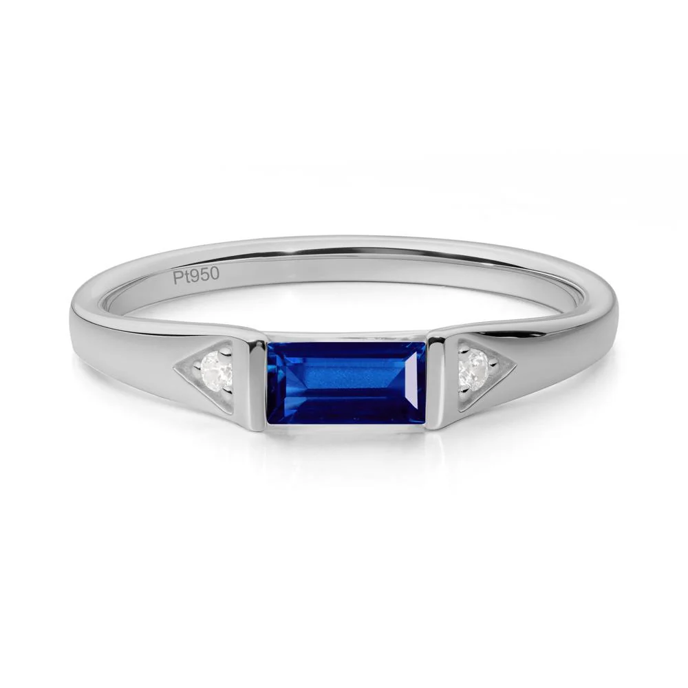 Baguette Sapphire Promise Ring - Image 7