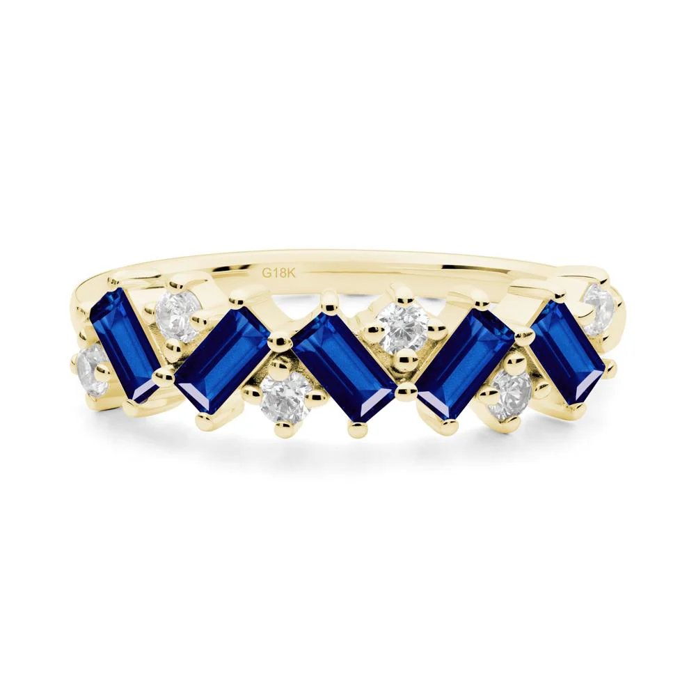 Baguette Sapphire Ring - Image 5