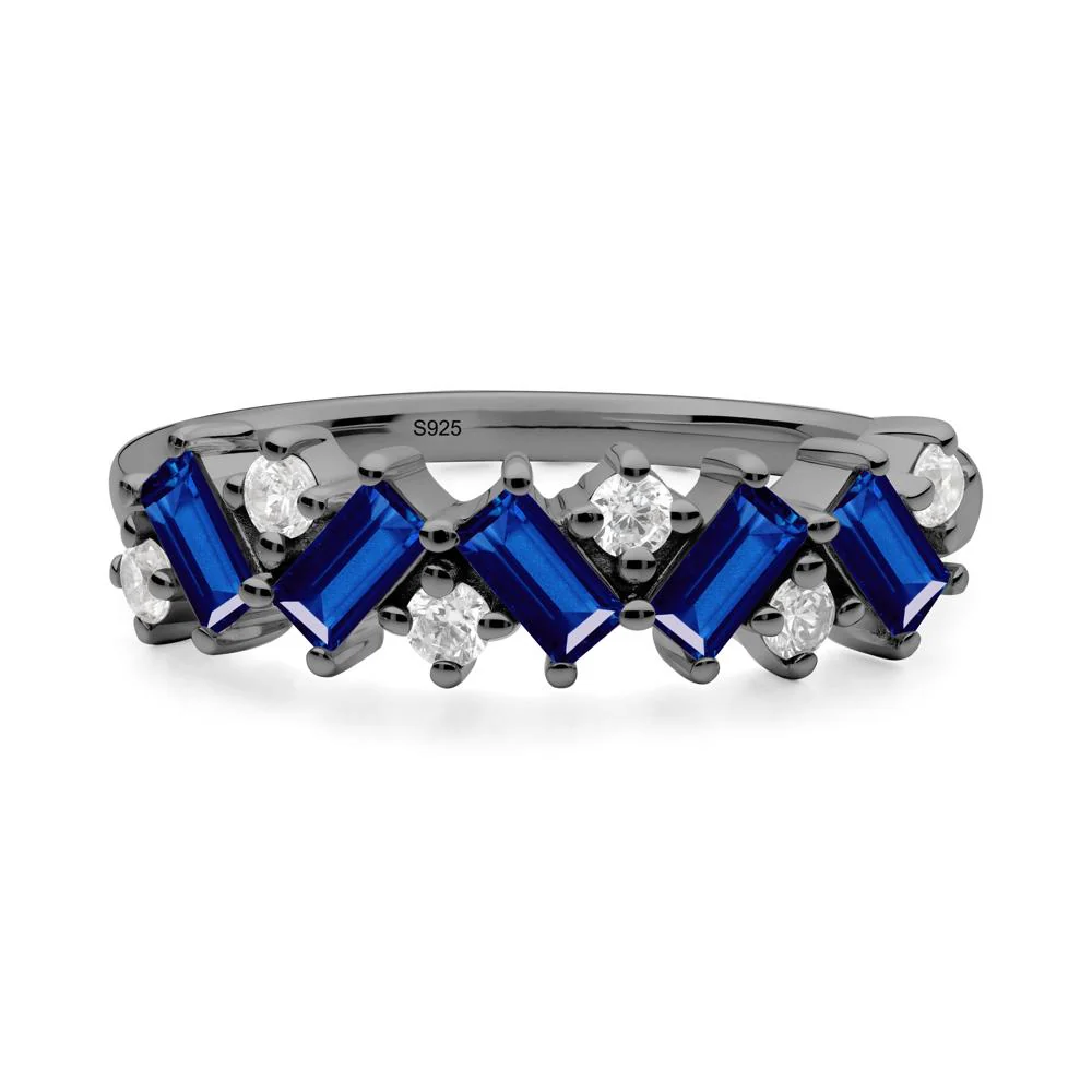 Baguette Sapphire Ring - Image 6