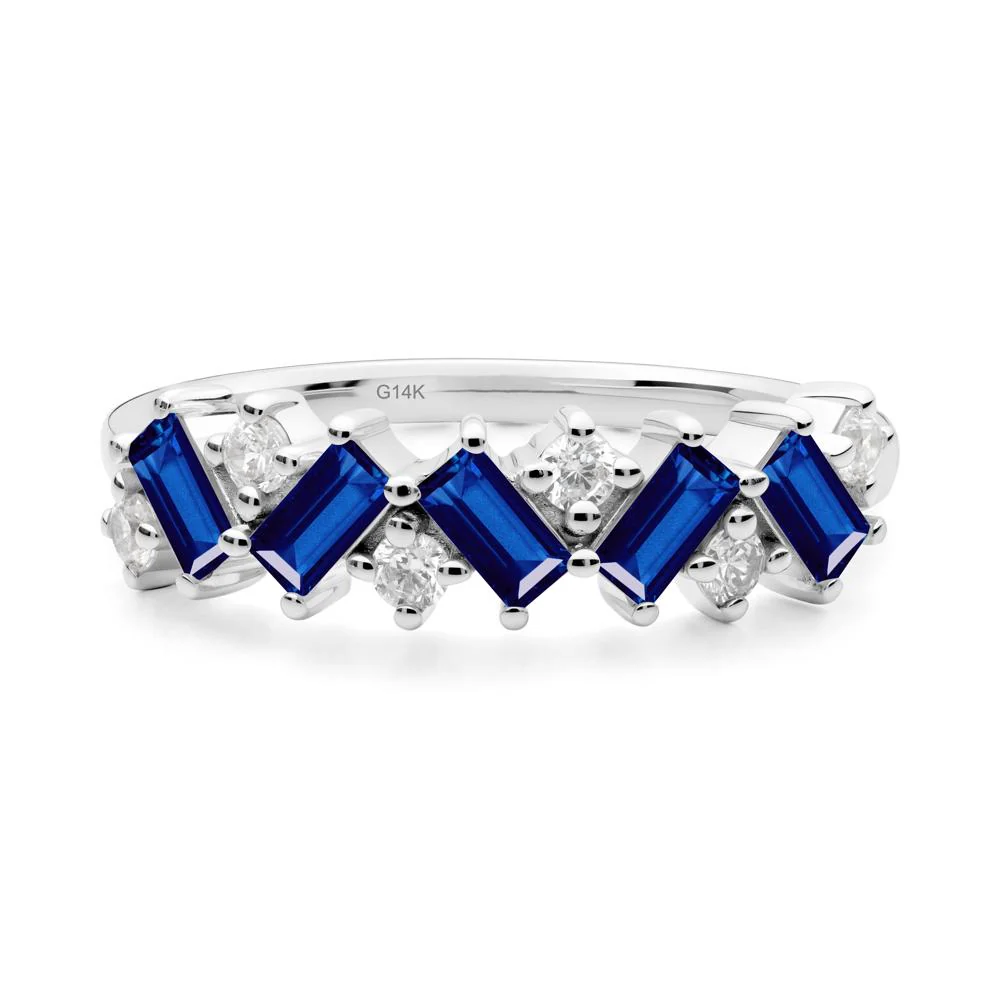 Baguette Sapphire Ring - Image 8