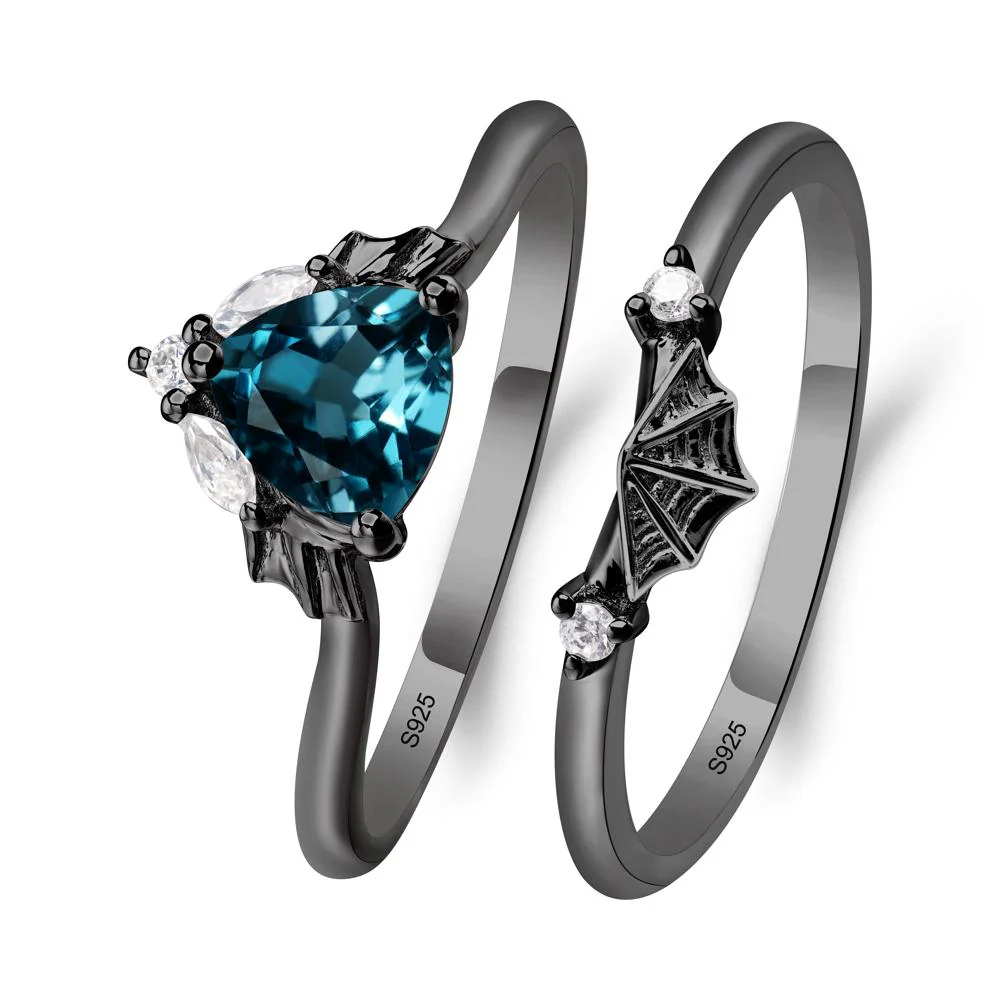 London Blue Topaz Spider Web Ring - Image 3