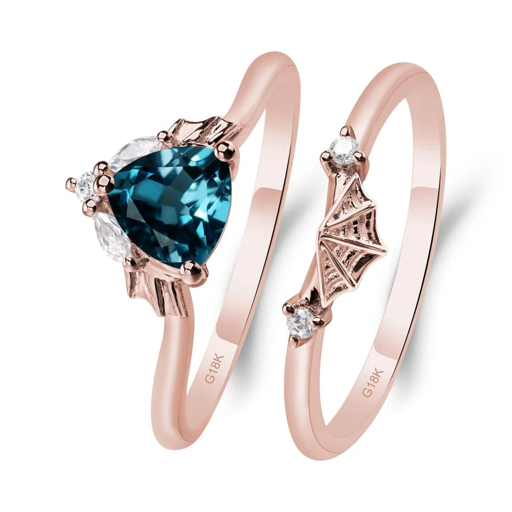 London Blue Topaz Spider Web Ring - Image 9