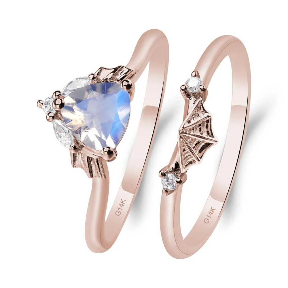 Moonstone Gothic Engagement Ring