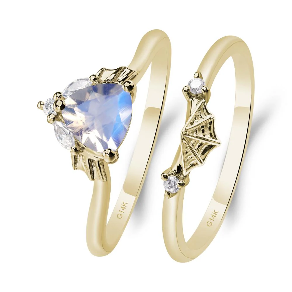 Moonstone Gothic Engagement Ring - Image 5