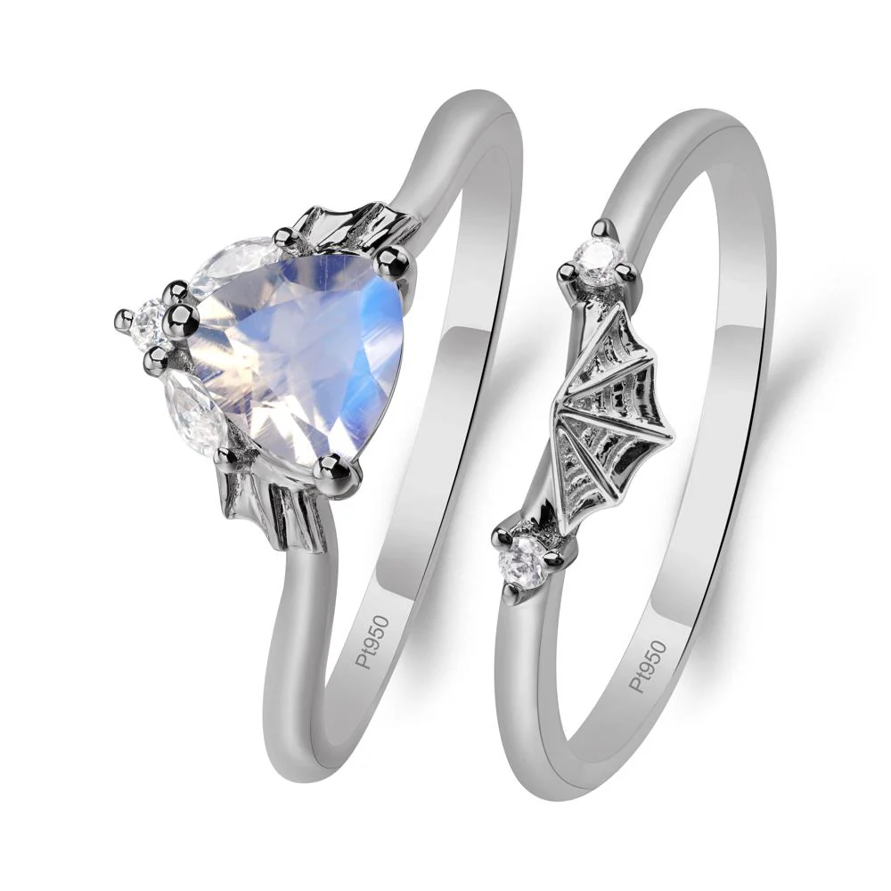 Moonstone Gothic Engagement Ring - Image 6