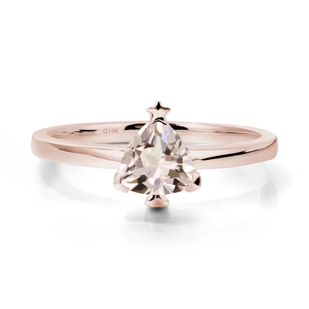 Bezel Minimalist Morganite Ring - Image 2
