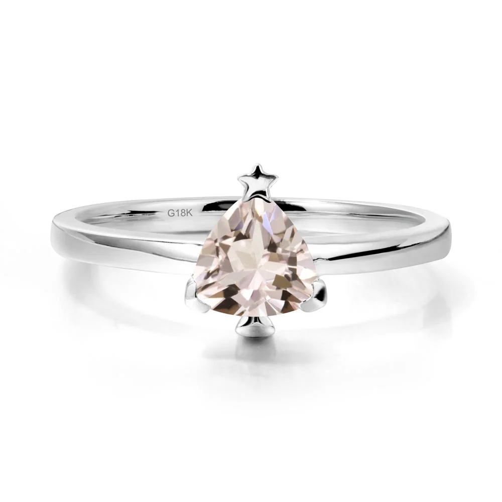 Bezel Minimalist Morganite Ring - Image 5