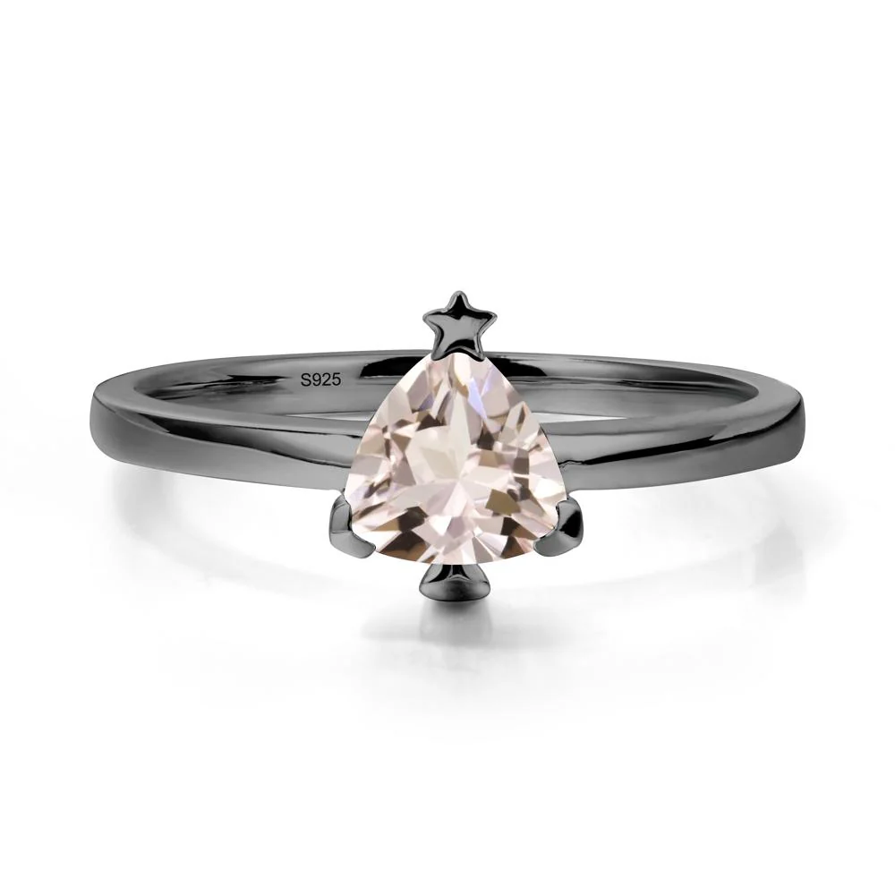 Bezel Minimalist Morganite Ring - Image 7